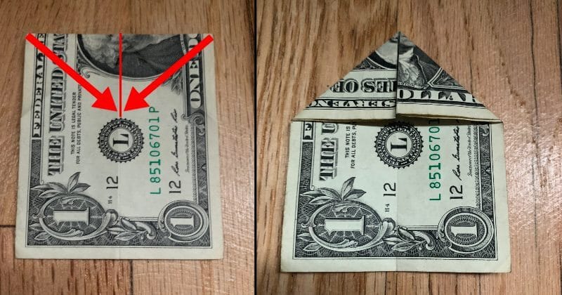 step by step dollar bill origami instructions