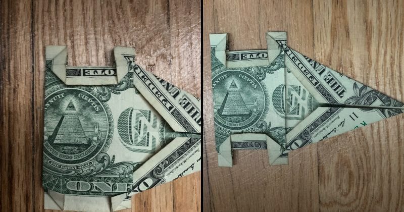 Dollar Bill Origami Elephant 12