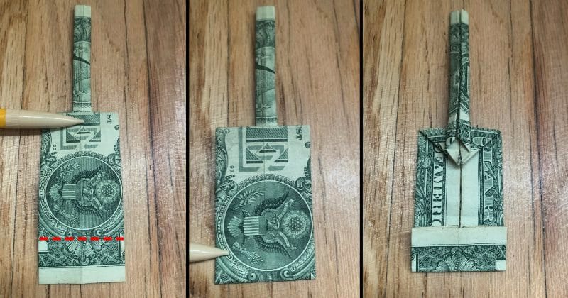 Dollar Bill Origami Guitar 12