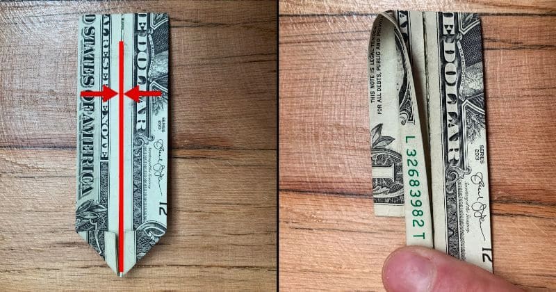 Dollar Bill Origami Sword 8