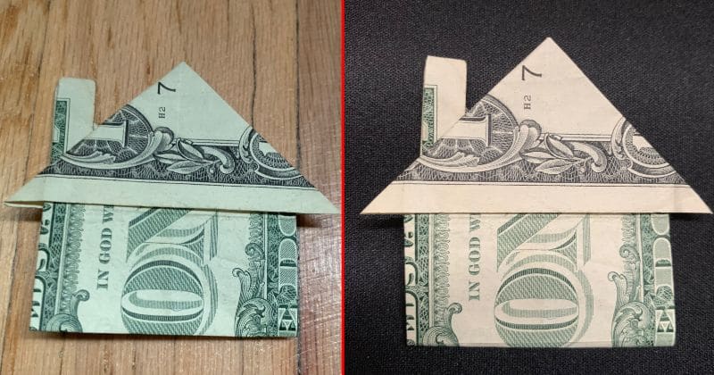 Dollar Bill Origami House 9