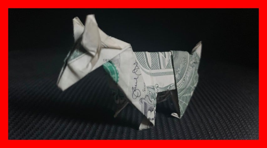 Dollar Bill Origami Dog Final