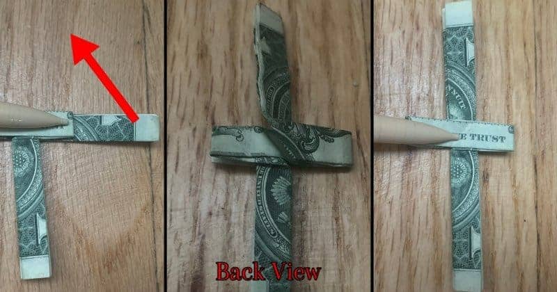 Dollar Bill Origami Cross 10