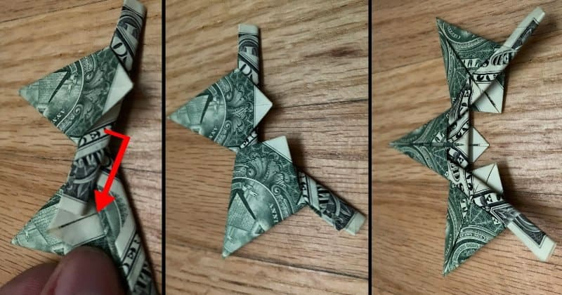Dollar Bill Origami Star 9b