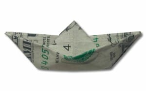 origami money boat