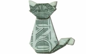 origami money cat