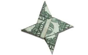 origami money ninja star