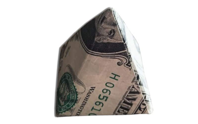 origami money pyramid