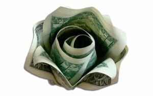 origami money rose