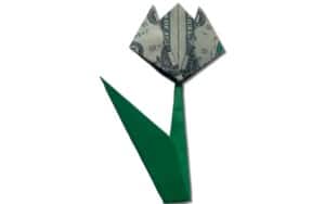 origami money tulip