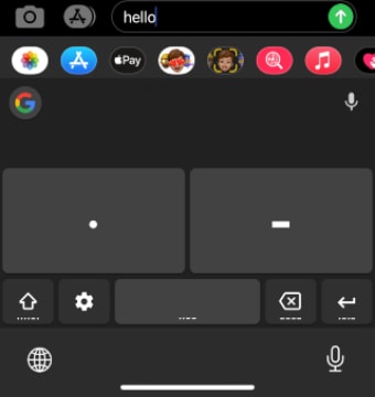 gboard morse code on ios