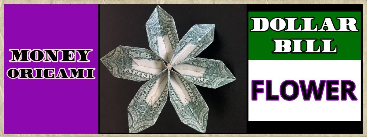 dollar bill origami flower