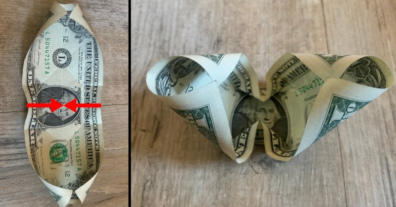 dollar bill origami rose 7a
