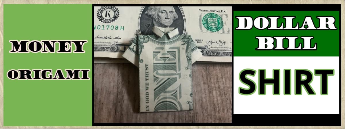 dollar bill origami shirt