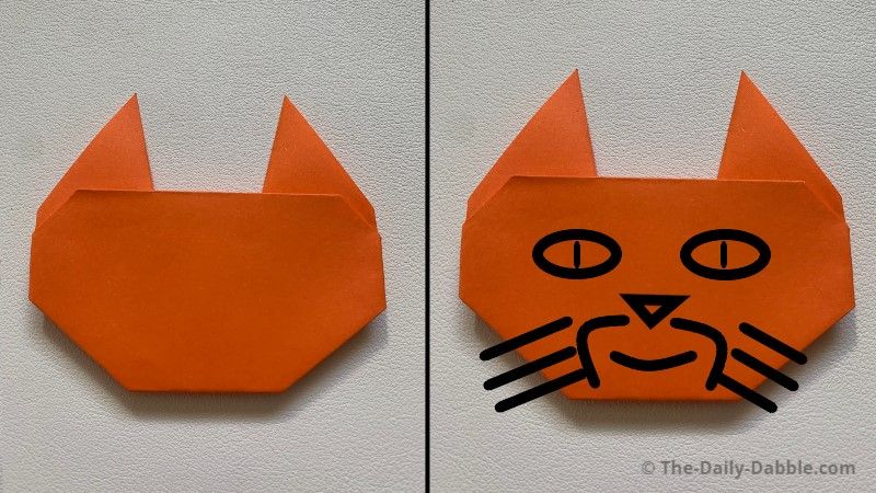 easy origami cat final