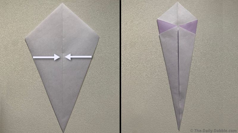 origami swan fold 3