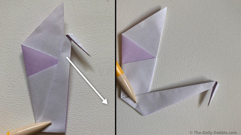 origami swan fold 7