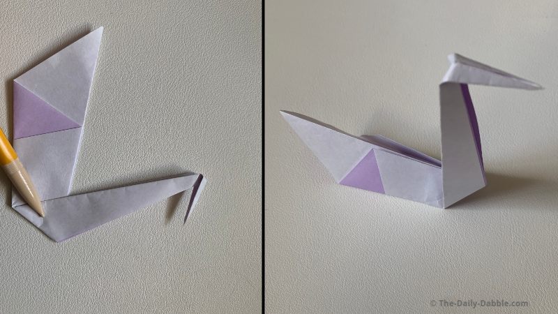 origami swan fold 8