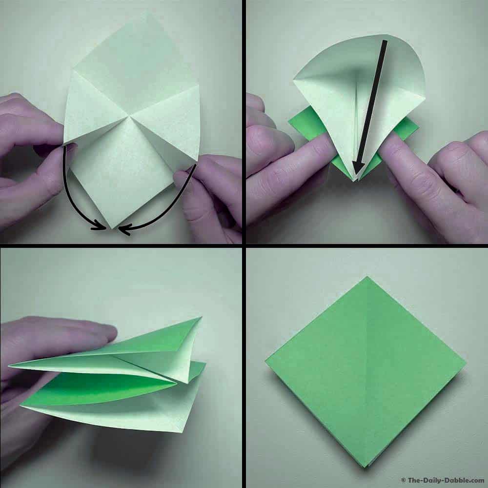 origami bird base step 5