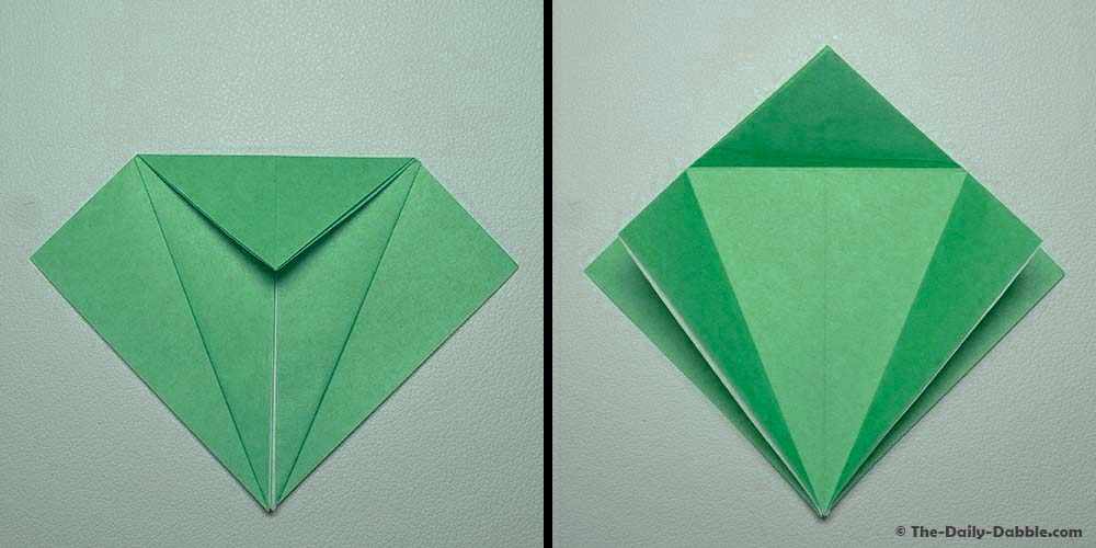 origami bird base step 8