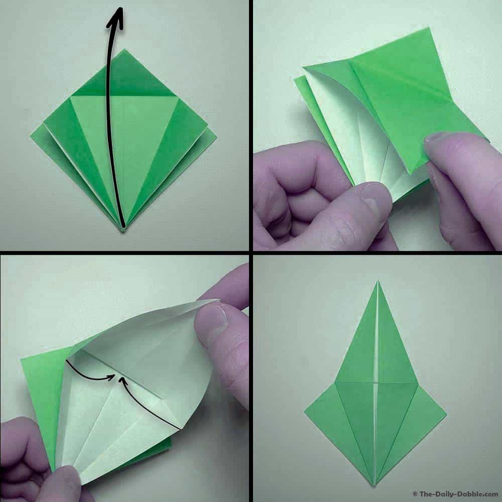 origami bird base step 9