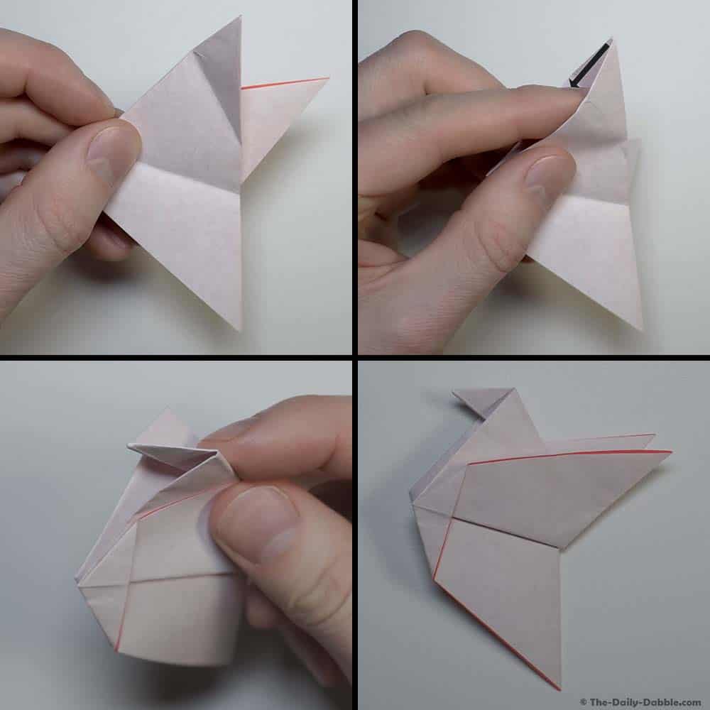 origami chicken step 7