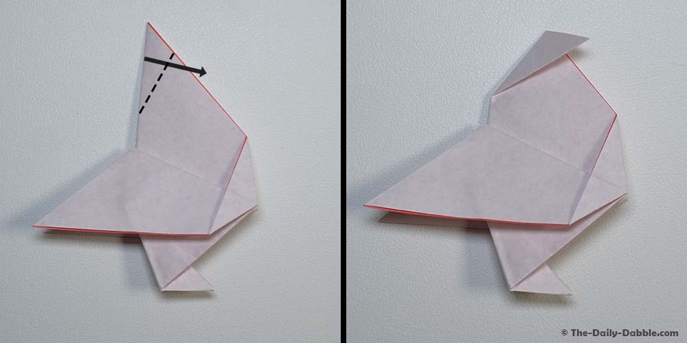 origami chicken step 8