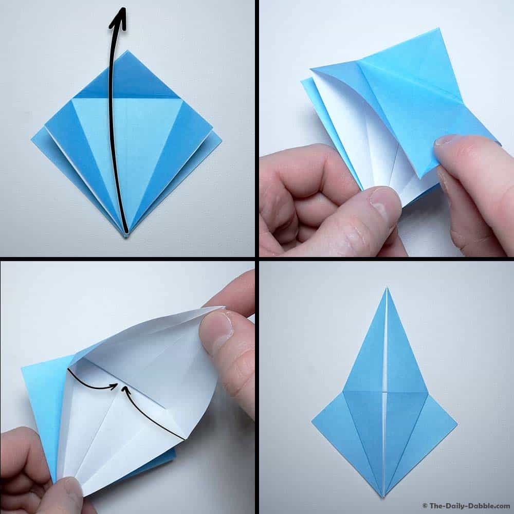 origami crane step 10