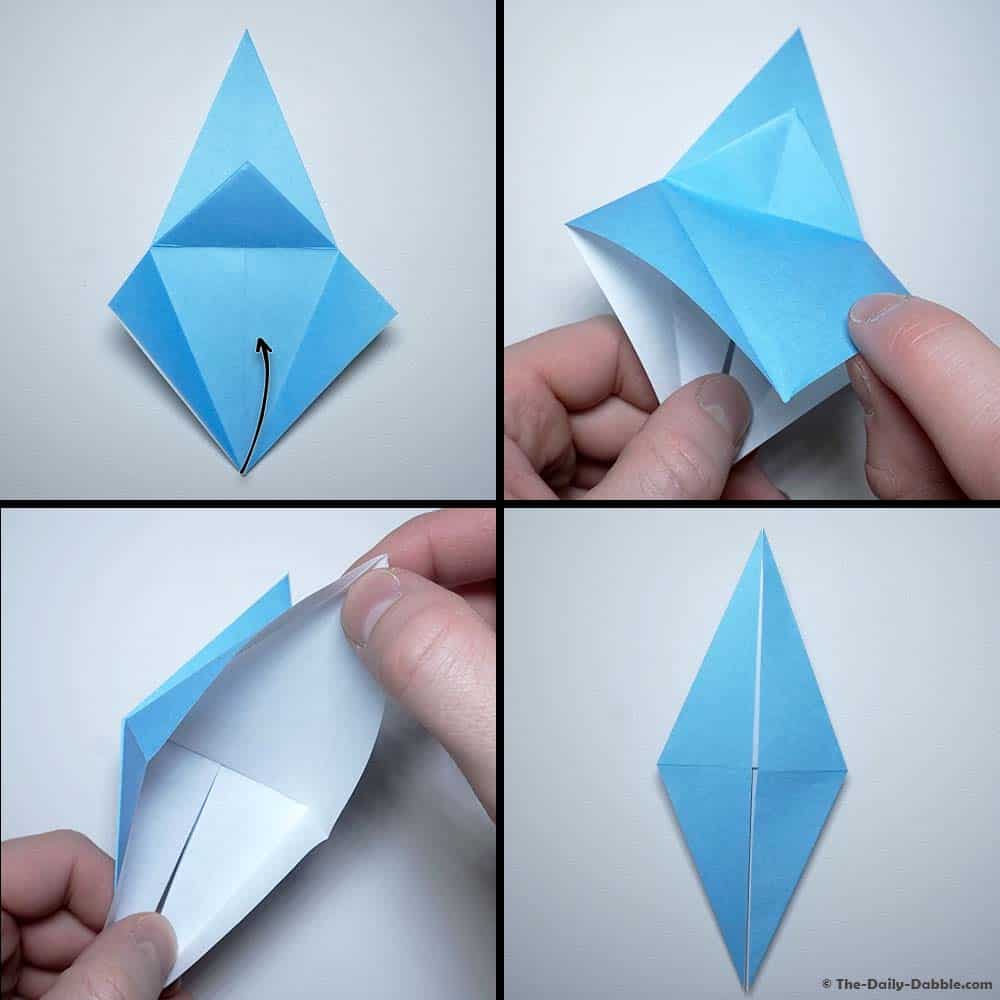 origami crane step 11b