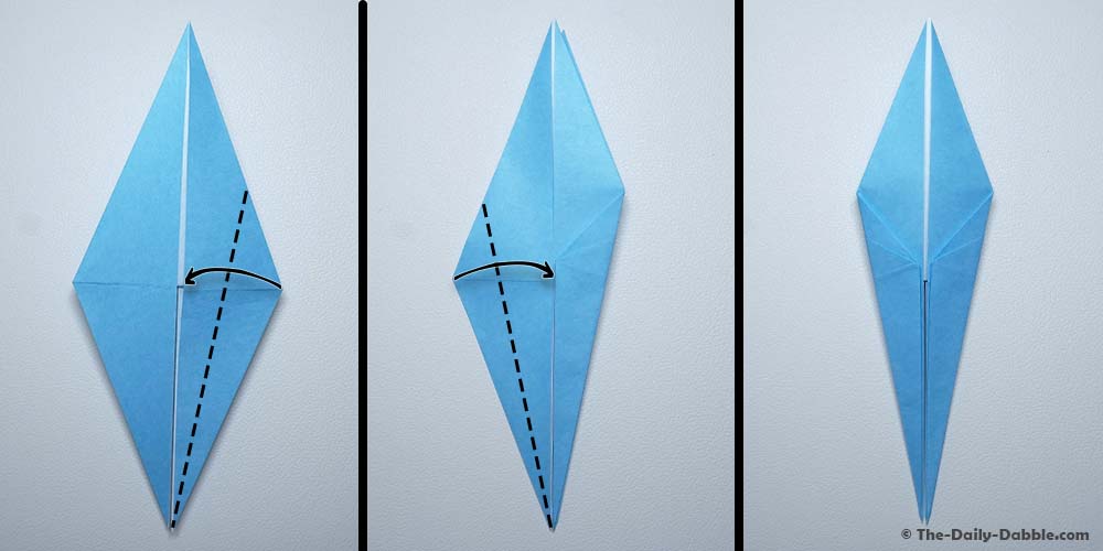 origami crane step 13