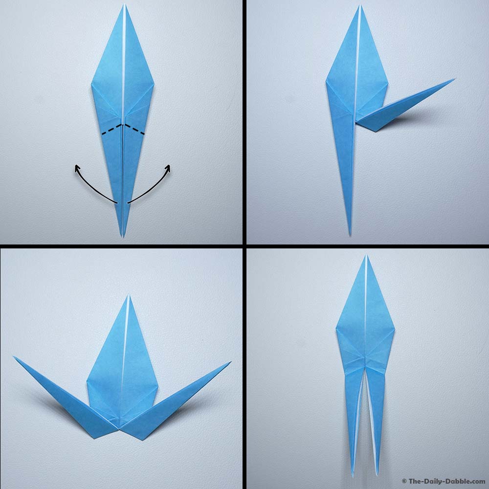 origami crane step 14