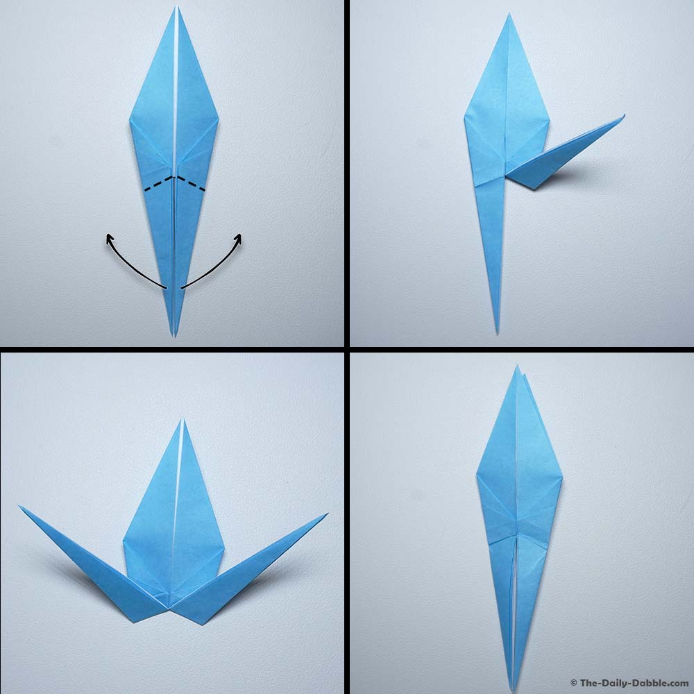 origami crane step 15