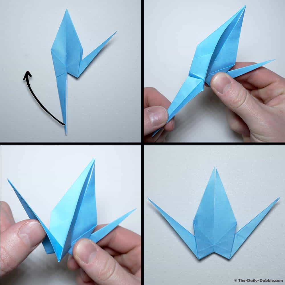 origami crane step 17