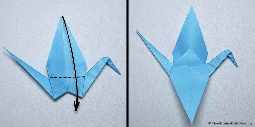 origami crane step 19