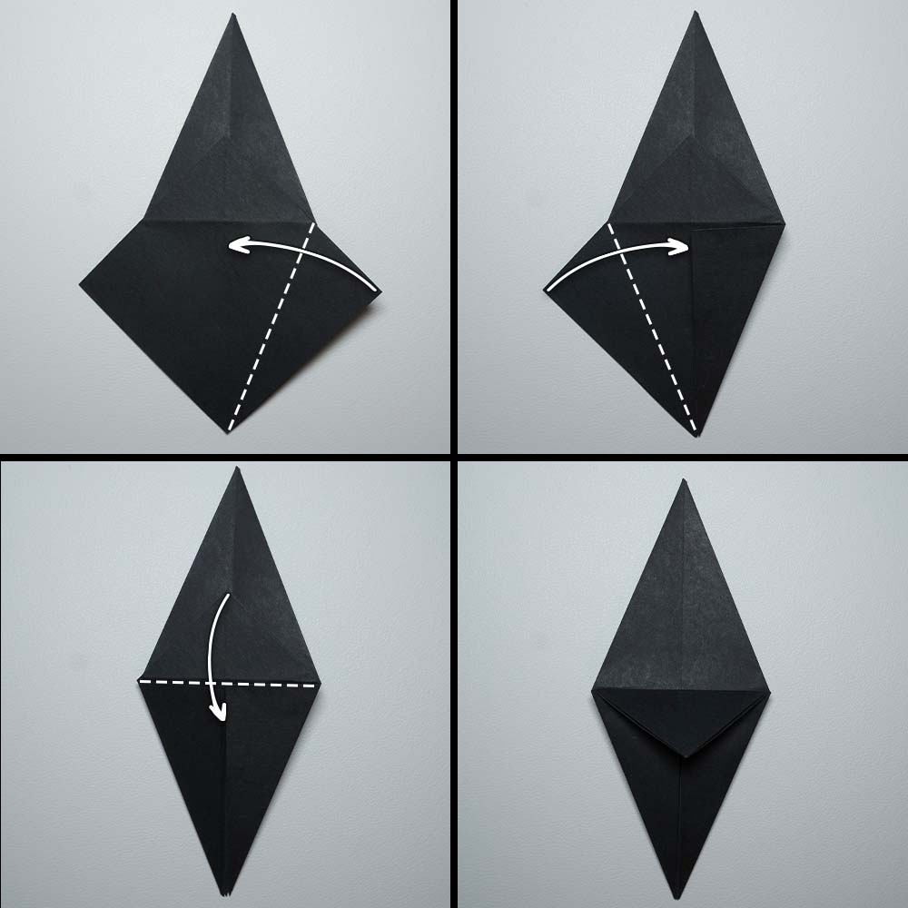 origami crow step 10a