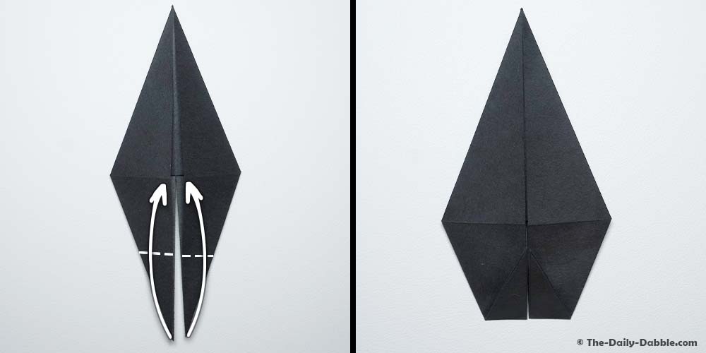 origami crow step 11