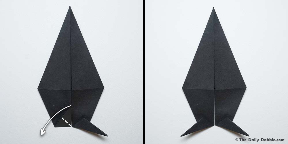 origami crow step 13