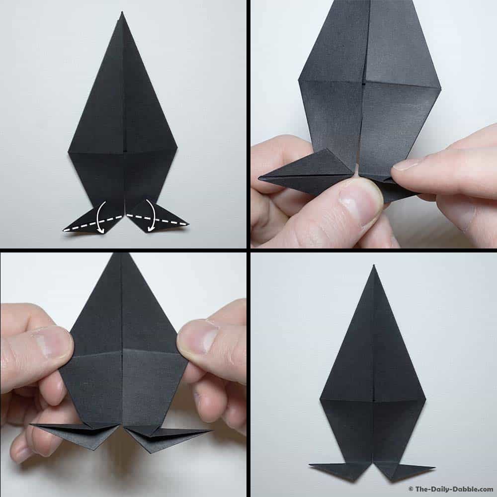 origami crow step 16