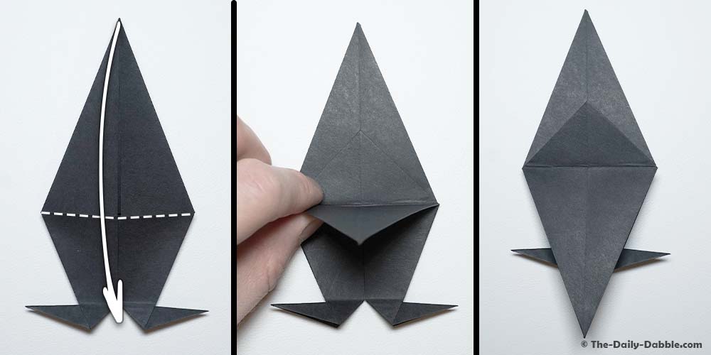 origami crow step 17
