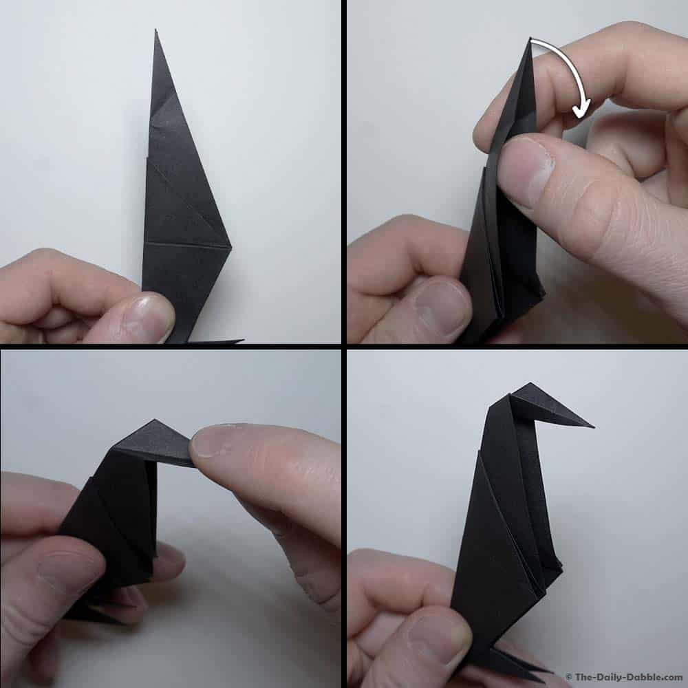 origami crow step 20