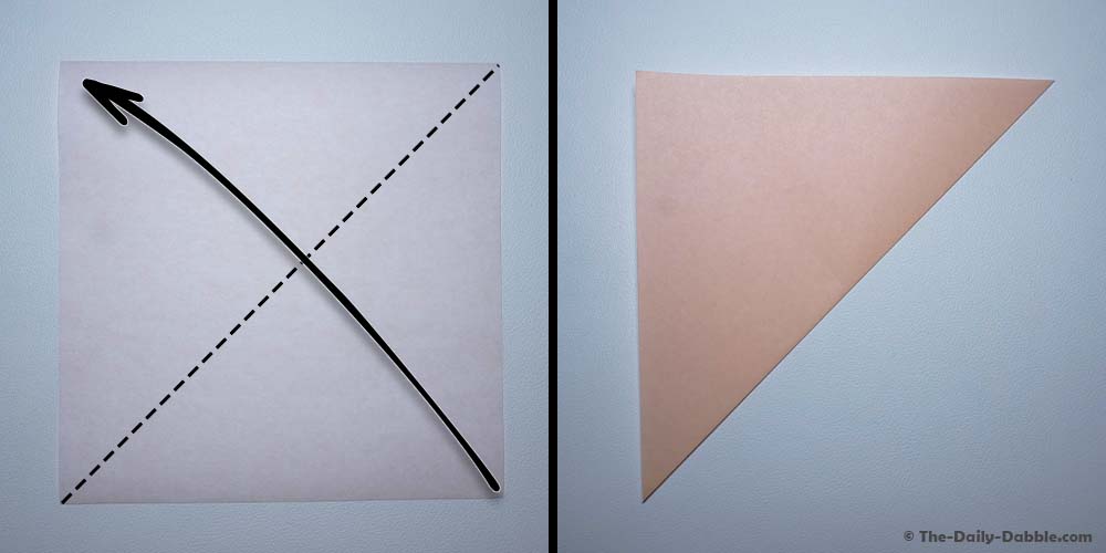 origami diamond base step 1