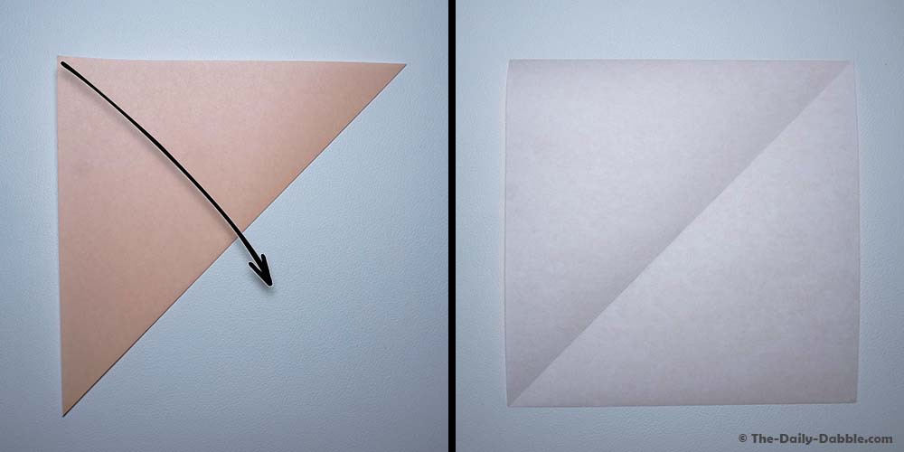 origami diamond base step 2