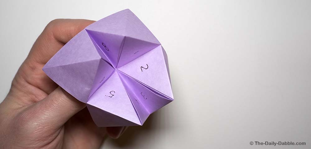 origami fortune teller complete