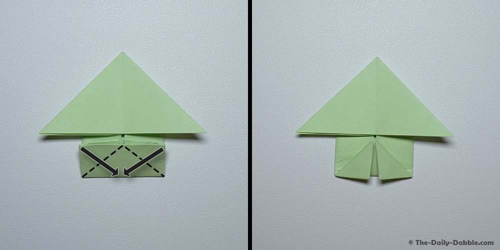 origami jumping frog step 11