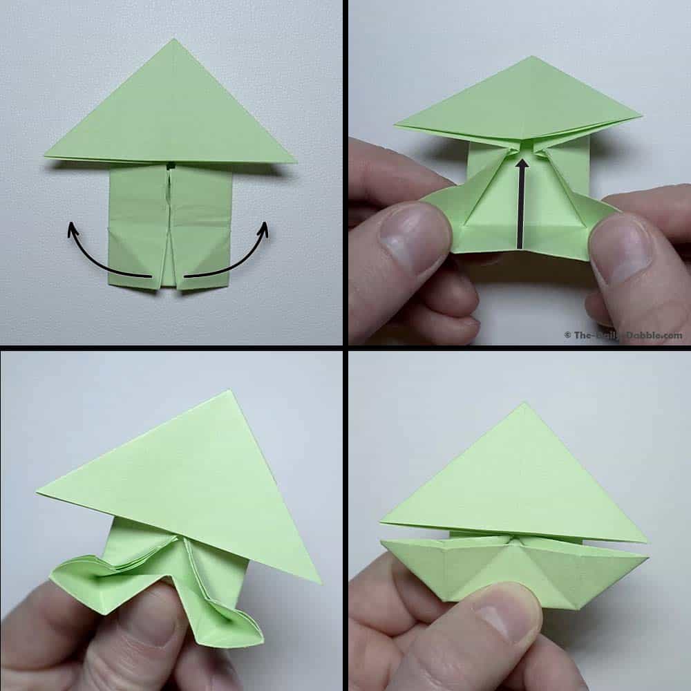 origami jumping frog step 13