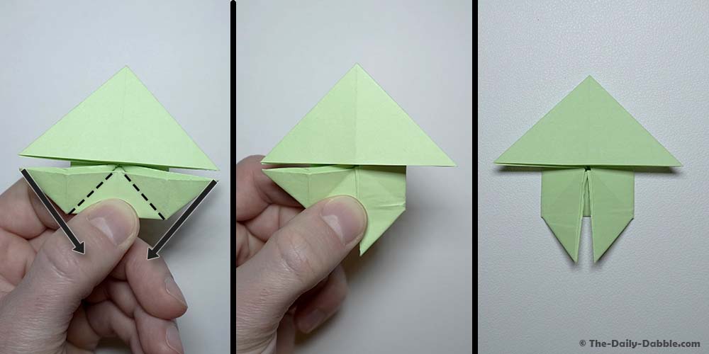 origami jumping frog step 14