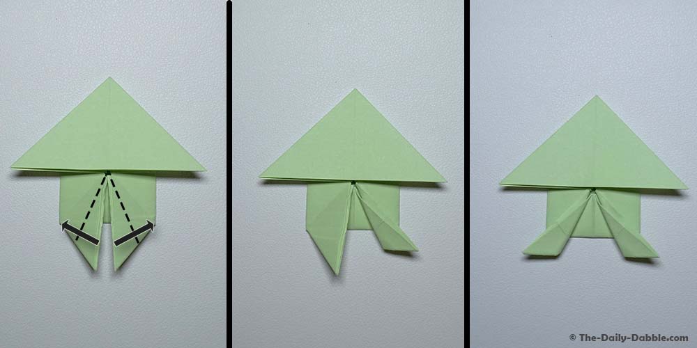 origami jumping frog step 15