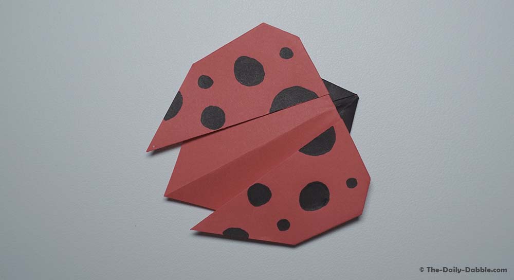 origami lady bug complete
