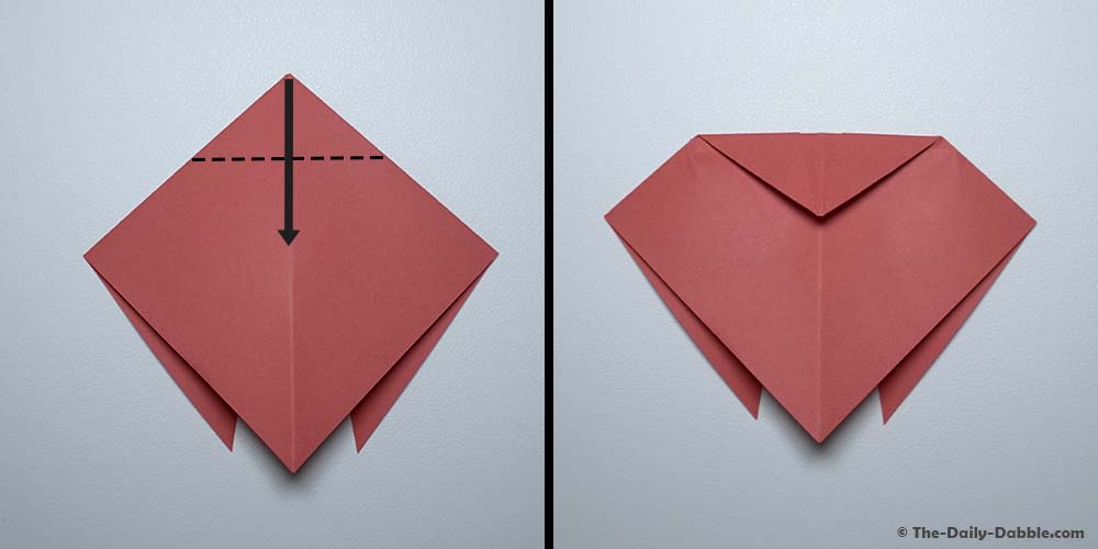 origami lady bug step 4