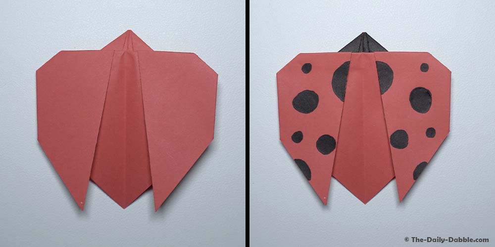 origami lady bug step 7